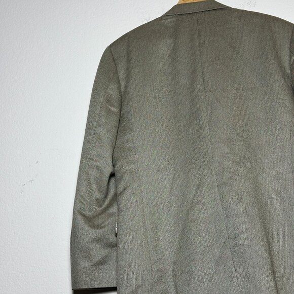 Jos A Bank Silk Camel Hair Blend Blazer Sport Coat Jacket Men 42R Beige Office - Picture 16 of 16